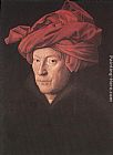 Jan Van Eyck Wall Art - Man in a Turban